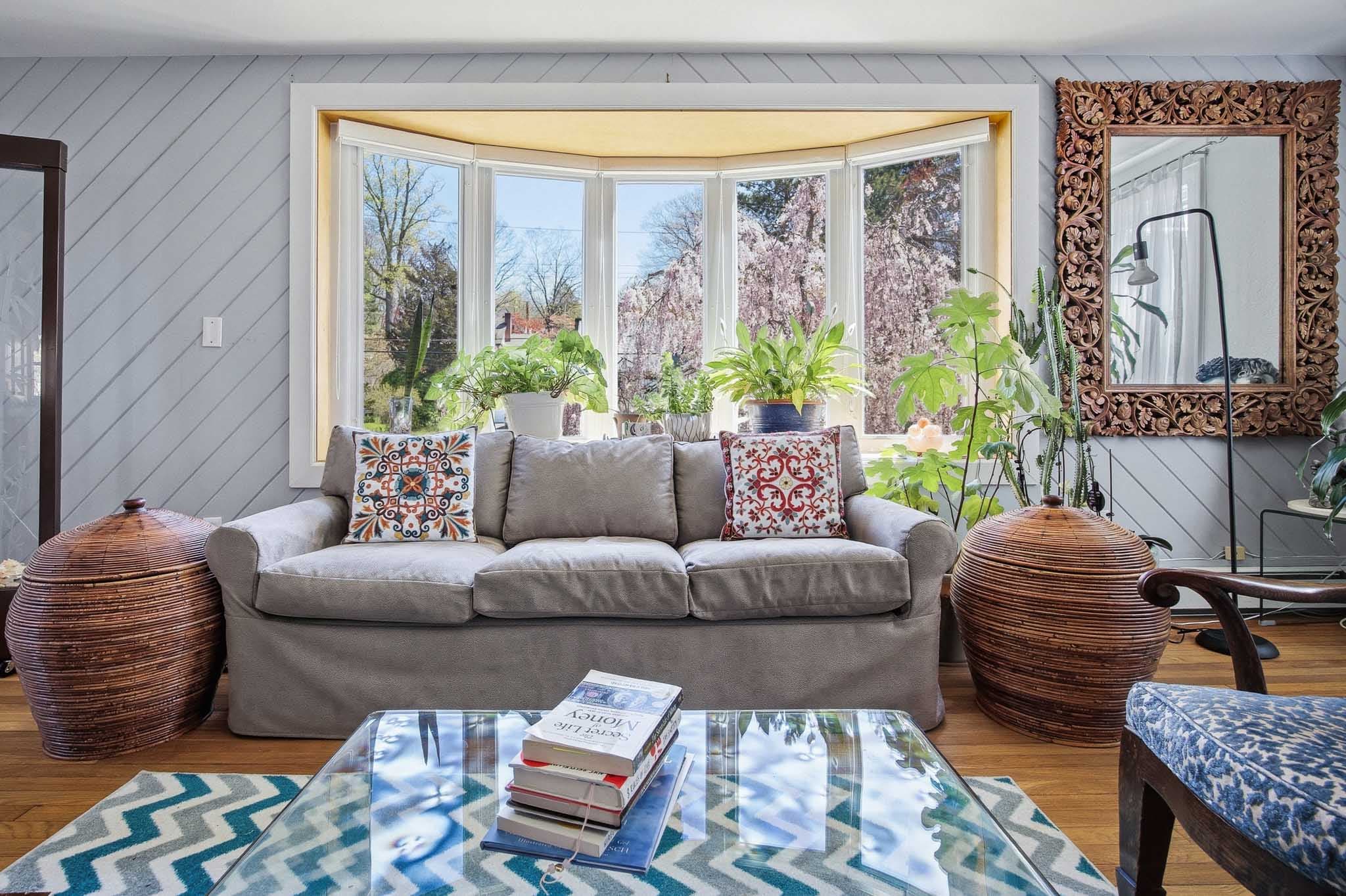 Short-term rental living room photographed professionally for Airbnb listing — YiMera